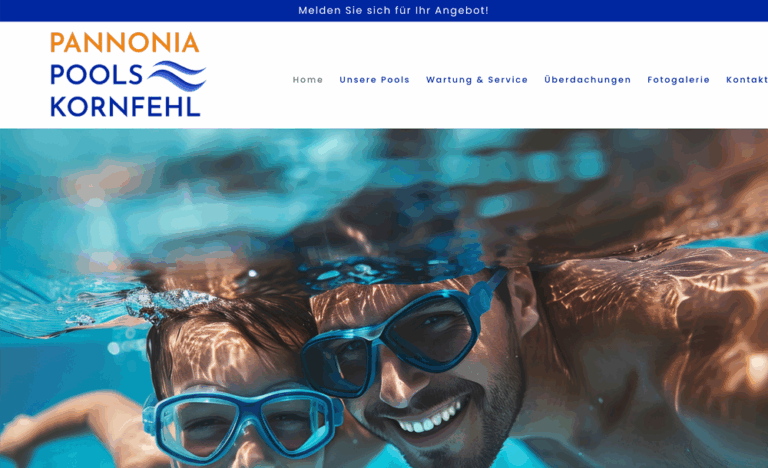 Pannonia Pools Website